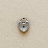 Vintage 9k Gold Heart Padlock Charm