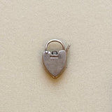 Vintage 9k Gold Heart Padlock Charm, c. 1920