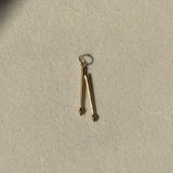 Vintage 14k Drumsticks Charm