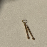 Vintage 14k Drumsticks Charm