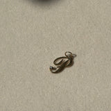 Vintage 14k Gold Letter P Charm with Diamond