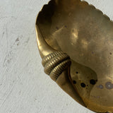 Vintage Brass Shell Dish
