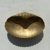 Vintage Brass Shell Dish
