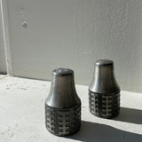 Vintage Pewter Salt & Pepper Shakers