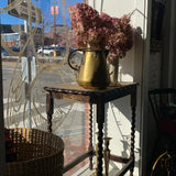 Vintage Stripped Top Occasional Table