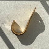 Coat Hook, Brass Finish