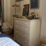 Vintage 4 Drawer White Cottage Dresser