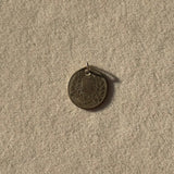 Silver Mexican Coin Charm Pendant Vintage c1870