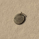 Silver Mexican Coin Charm Pendant Vintage c1870