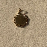 Vintage 9k Yellow Gold St Christopher Pendant Charm