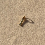 Vintage 9k Gold Capital Letter I Charm