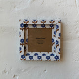 Fabric Wrapped Picture Frame 4x4 with Matte