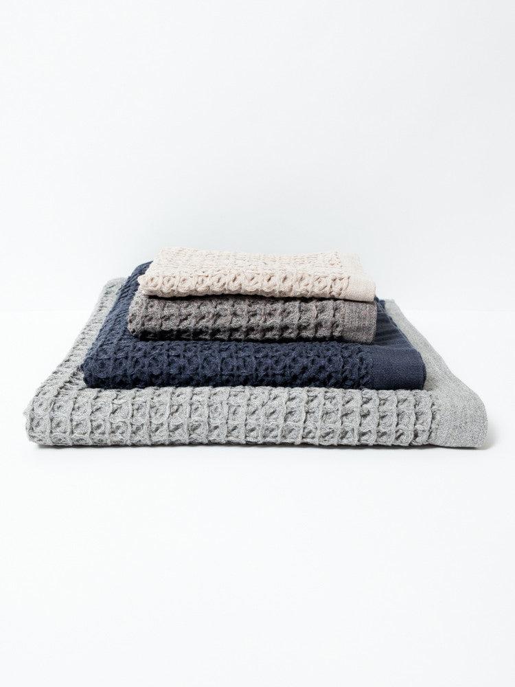 KONTEX Lattice Linen Waffle Hand Towel - Thumbnail 2