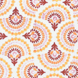 Warm Block Print Pleated Shade
