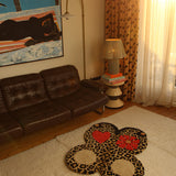 Loony Leopard Butterfly Rug, Large