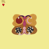 Melody Moon Butterfly Rug in Ocre, Medium