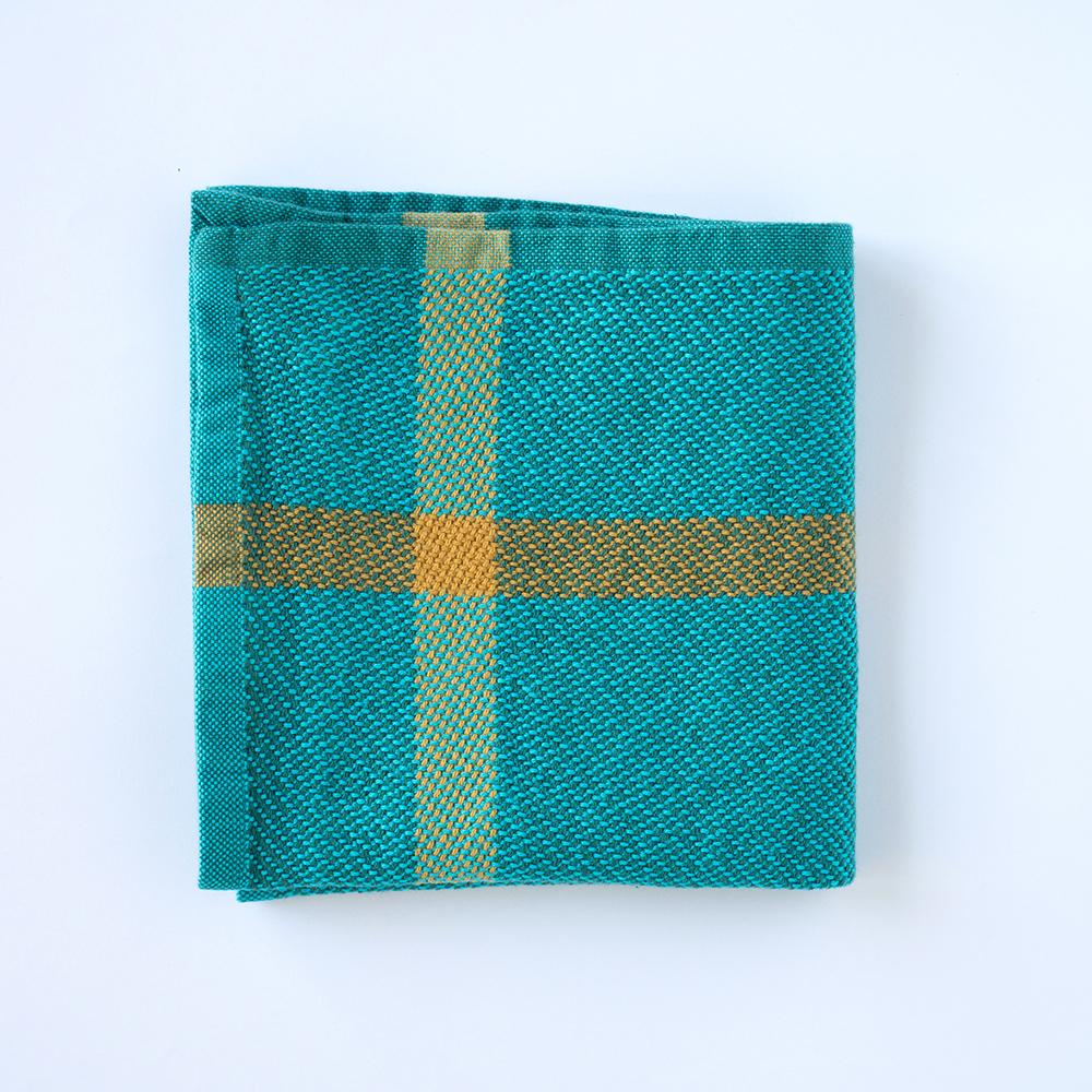 Washcloth in Lagoon & Petrol