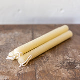 Ivory Beeswax Tapered Candle