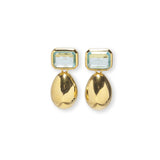 Bean Earrings, Gold