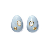 Mini Arp Earrings, Studded Mist