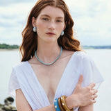 Mini Arp Earrings, Studded Mist