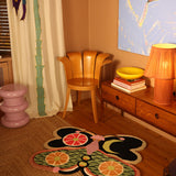 Tip Top Tiger Butterfly Rug, Large