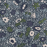 Victoria Navy Pillow Cases, Set of 2