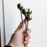 Vintage Jingle Bell Stir Sticks, Set of 2
