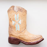Vintage Paper-Mache Western Cowboy Boots