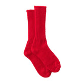 Red Mohair Socks