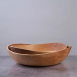 Contemporary Wave Wood Bowl