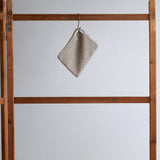 Linen Pile Bath Mitten