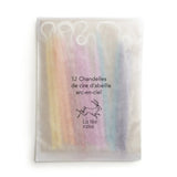 Rainbow Beeswax Party Candles