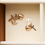 Vintage 14K Faith, Hope & Charity Charm