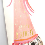 Owl Birthday Hat Happy Birthday Greeting Card