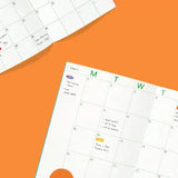Undated Monthly Planner, Blue
