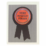 Very Important Person Card With Button