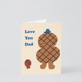 "Love You Dad" Kids Greeting Card