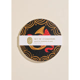 Festive Bugle Coasters - Set of 4