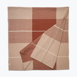 Oversized Check Square Table Cloth in Dune