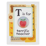 Terrific Teacher Card With Button