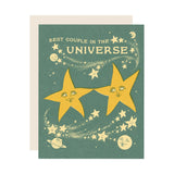 Star Couple Wedding Card