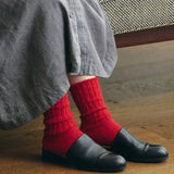 Red Mohair Socks