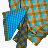 Chunky Plaid Square Tablecloth, Sprout