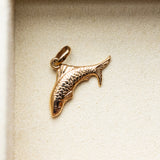 Vintage 14K Solid Gold Fish Trout Charm