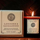 Lavender and Sandalwood, Luxury Soy Candle