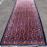 Vintage Hand Knotted Armenian Wool Runner, 3'7" x 10'4"